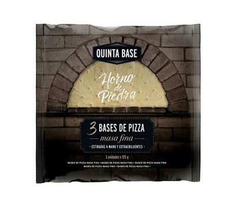 Imagen de Bases de pizza masa fina Quinta Base (bolsa 3 uds)