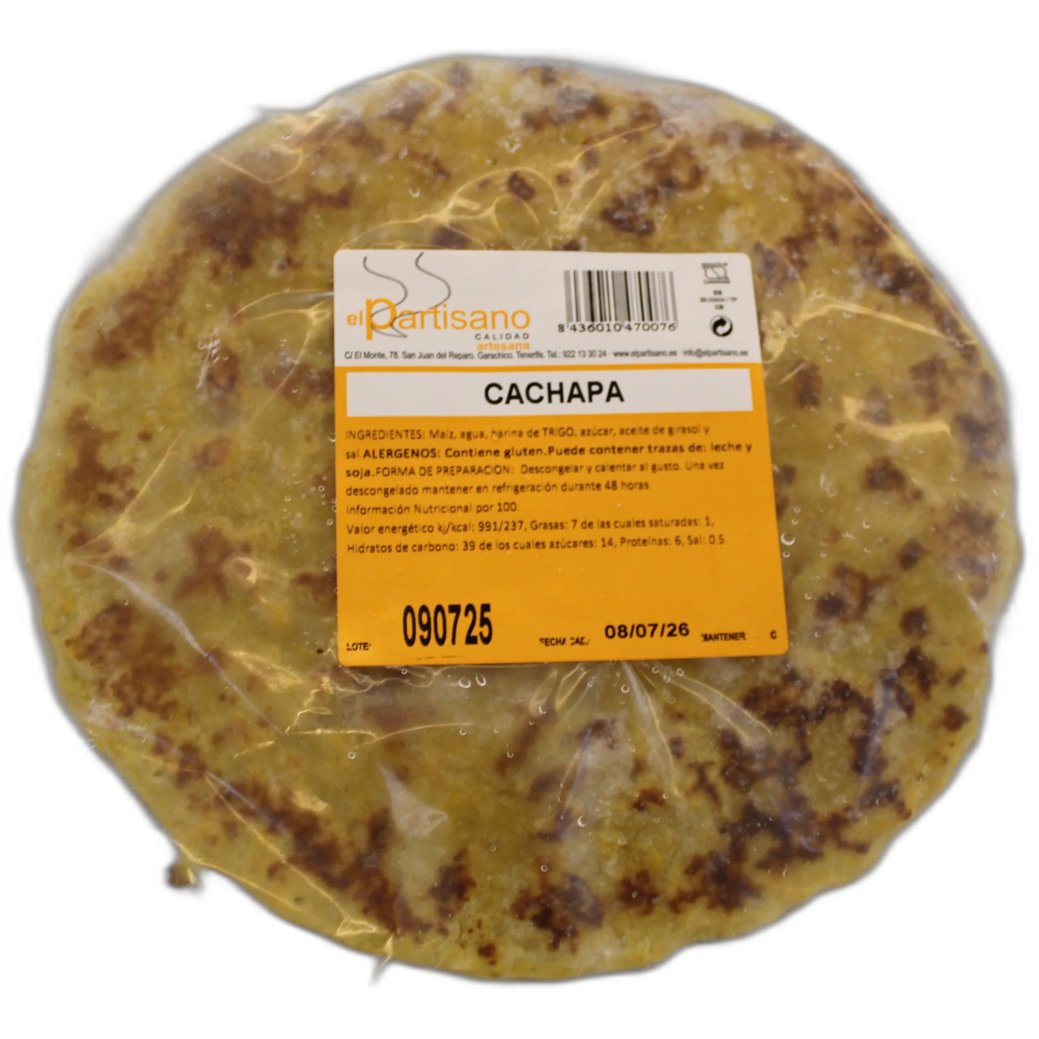 Imagen de Cachapas sin relleno El Partisano (200g)